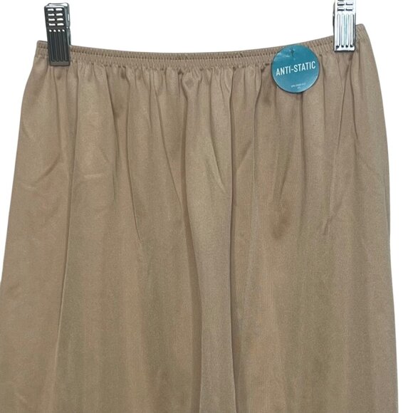 Vanity Fair Womens Skirt Slip Anti-Static Beige Size Small New - Picture 3 of 7